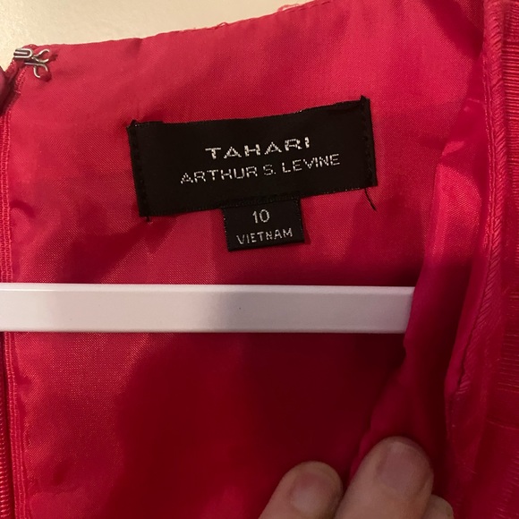 Tahari Pink Embellished Sleeveless Sheath Dress - Picture 4 of 4